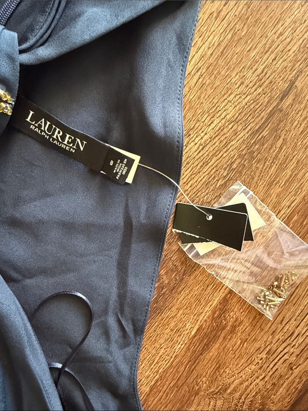 Ralph Lauren Belting Motif Sequined Crepe Halter Gown - Picture 6 of 8